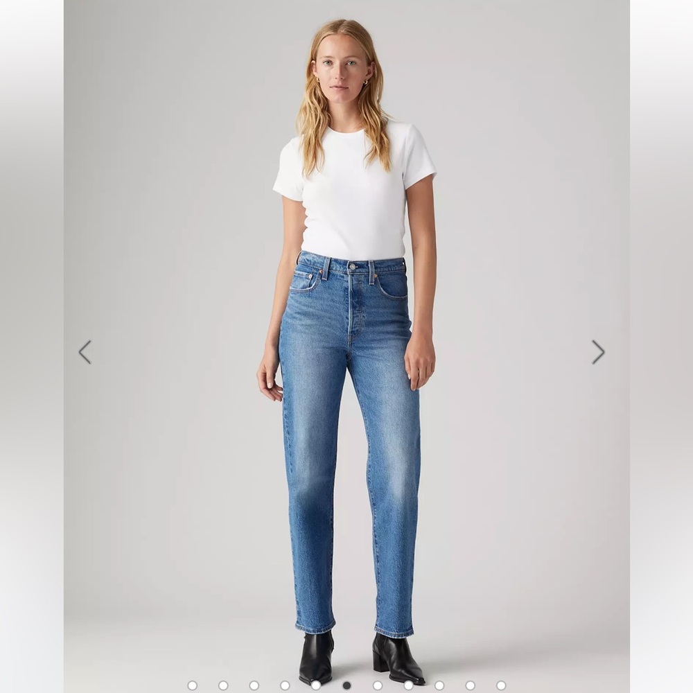 Levi's Ribcage Straight Ankle Jeans 25 x 31 - Picture 2 of 15